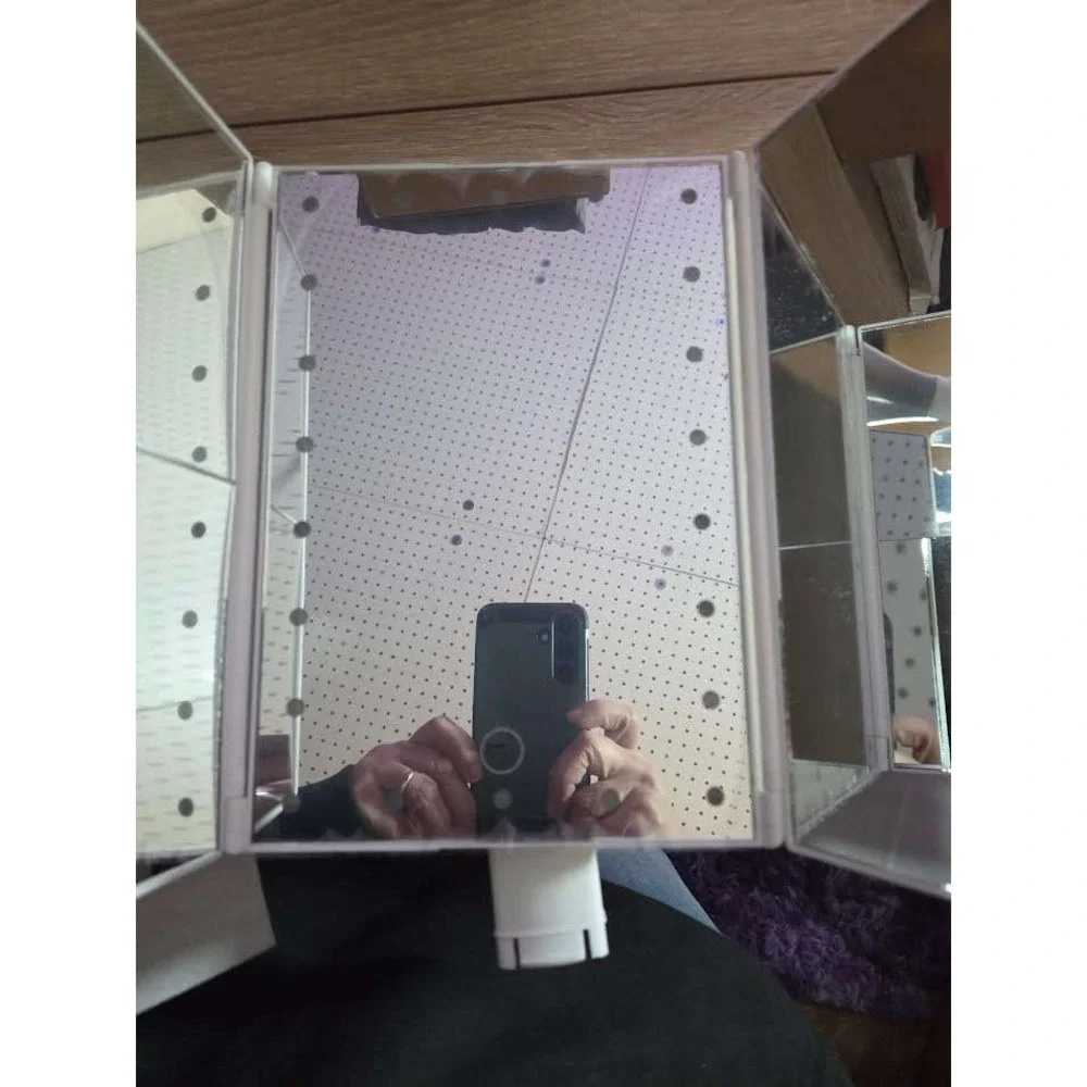 LED Light Up‎ Vanity Mirror with Touch Screen and Song Lyrics